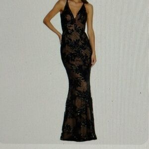 Dress the Population Floor Length Formal Dress